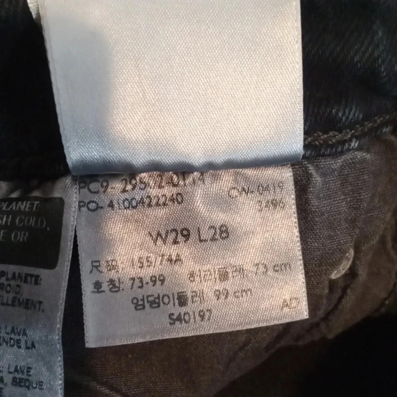 Levi's 501 button fly black  Raw Hem High Rise Distressed Womens  size 29 - Picture 7 of 12